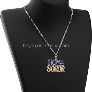 Collier pendentif femme en acier inoxydable de haute qualité Style classique Alpha <span class=keywords><strong>Kappa</strong></span> Delta Zeta IVY pour motif de plante cadeau - Product Image 3