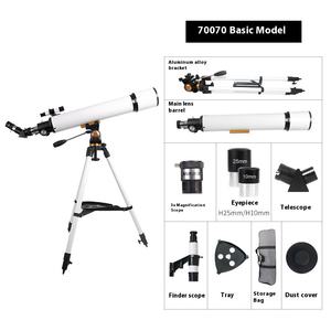 Telescopios astronómicos de gran apertura 70070, telescopios de observación de estrellas, entusiastas de la <span class=keywords><strong>astronomía</strong></span> astronómica para adultos que observan estrellas lunares - Product Image 3