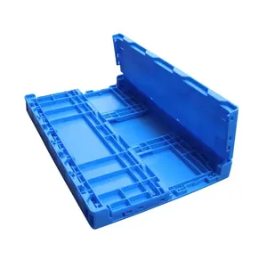 Caja de almacenamiento reciclable, servicio personalizado, con tapa plegable de plástico móvil