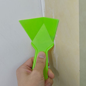 All Plastic Multi Function Putty Knife Green 3Pcs Set For Wall Cleaning Construction Use Non Toxic - Product Image 2