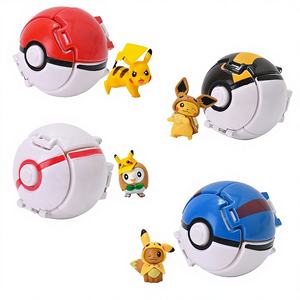 Jouet de balle de poke éclatée activé par le toucher de 7cm avec mini <span class=keywords><strong>figurine</strong></span> à collectionner Poke-mon modèle poupée balle interactive pour jouets pour enfants - Product Image 1