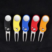 Lame de commutateur de réparation automatique d'outil de divot de golf en plastique coloré d'ABS avec la technique en métal