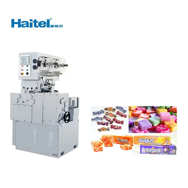 Machine à mâcher les bonbons, entièrement automatique, pour envelopper les aliments, double torsion