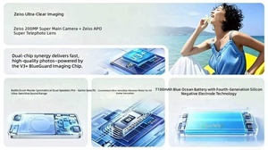 Offre Spéciale VIVO X300S Puce d'imagerie Dimensity 9500 V3+ Téléobjectif ZEISS 200MP APO Batterie 7100mAh Téléphone de jeu à vibrations 4D - Product Image 6