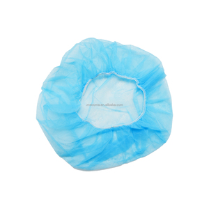 Cuffia Monouso CE in Tessuto Non Tessuto, Rete per Capelli in PP, Cuffia Chirurgica Blu Bianca Elastica - Product Image 2