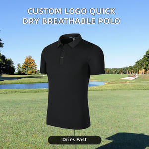 Polos de Hombre Más Vendidos, de Algodón y Poliéster, Transpirables, de Secado Rápido, Cómodos, de Manga Corta, Talla Adulto, Color Sólido - Product Image 2