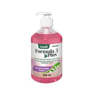 Jabón Líquido Limpiador de Manos Fórmula 3 Plus sin Sulfatos, con Lanolina Hidratante y Lirio de los Valles, 500mL (17oz), Venta al Por Mayor - Product Image 1