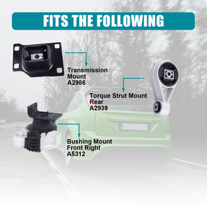 Kit de fixation moteur et transmission manuelle 3 pièces pour <span class=keywords><strong>Ford</strong></span> <span class=keywords><strong>Focus</strong></span> 2.0L 2005-2007 A5312 A2986 A2939 – Ensemble de remplacement <span class=keywords><strong>MT</strong></span> - Product Image 6