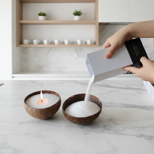 Fabbrica Vende Cera Sabbia Perlata per Candele con Confezione Logo Personalizzata, Candele in Cera Sabbia a Base Vegetale - Product Image 1