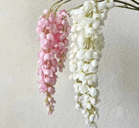 Ornement floral artificiel Cassia & Wisteria, fausse composition florale pour la décoration de plafonds d'hôtels, de mariages et de maisons