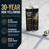 Mastic-colle polyuréthane à séchage rapide pour carrelage céramique, étanche et anti-moisissure, double cartouche, pour joints de sol de salle de bain, OEM
