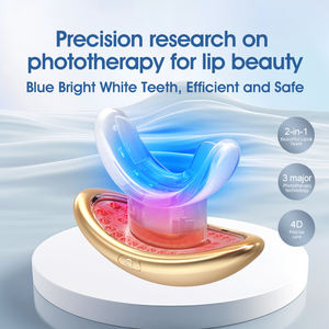 Kit Portatile per Sbiancamento Dentale LED - Dispositivo Elettrico per Cura Completa delle Labbra - Terapia con Luce Rossa e Blu - Set con Gel al Collagene - Product Image 4