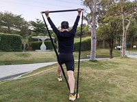 Gymarts ejercicio banda gimnasio palo con manga banda de resistencia para el gimnasio en casa