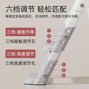 บันไดพับสำหรับเด็กแบบเปิดด้านหน้าสำหรับโถสุขภัณฑ์เด็ก - Product Image 3