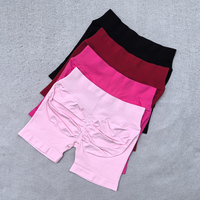 Ensemble de 2 pièces pour femmes : Hauts dos nu à bretelles et shorts taille haute sans couture, tenue de sport et de fitness sans bretelles