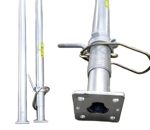 دعامات سقالات فولاذية قابلة للتعديل، أعمدة دعم معدنية، إطار سقالات، دعامات أكرو معدنية تستخدم في البناء - Product Image 1