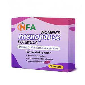 Tabletas de Fórmula para la Menopausia para Mujeres OEM ODM con Vitamina, Calcio y Niacina, Apoyo para una Piel Saludable, Alivio para los Ligeros Cambios de Humor - Product Image 1