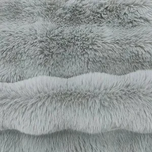 Vendas quentes de alta qualidade 100% poliéster pelúcia coelho falso tecido de pele para têxteis domésticos