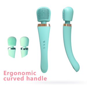 Brosse de <span class=keywords><strong>Douche</strong></span> Électrique Rechargeable en Silicone Imperméable, Brosse Douce à Long Manche pour le Corps, Masseur Électrique - Product Image 1