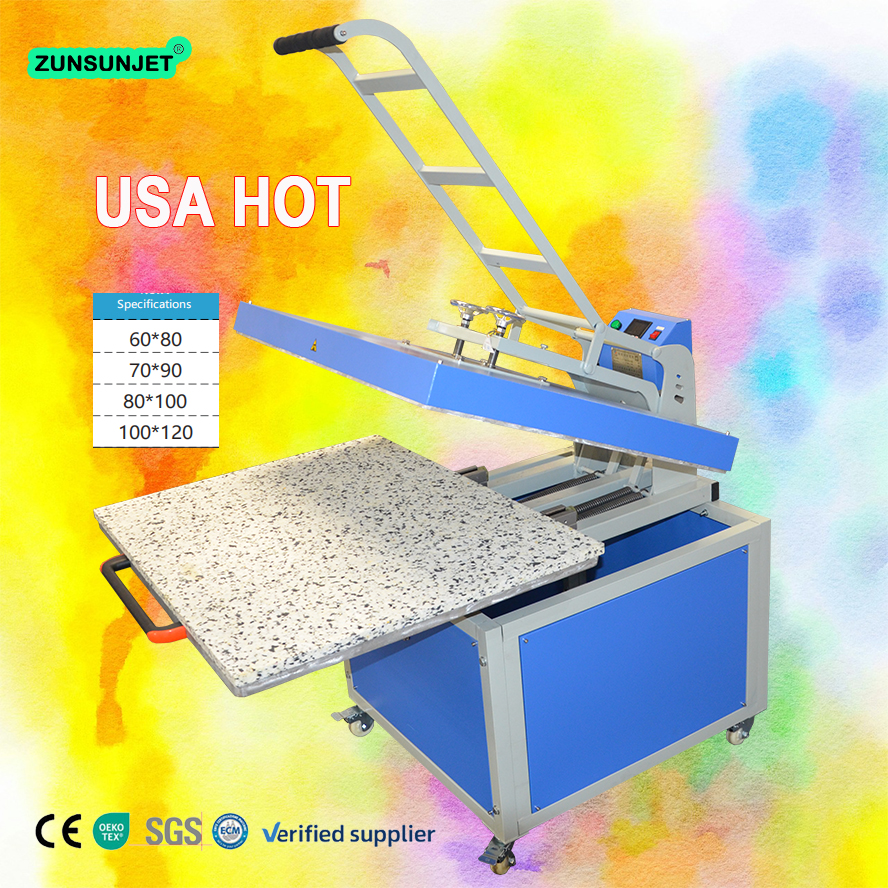 ヒートプレス機 Heat press machine Wholesale 40 x 50cm Double Station Automatic Electric Heat