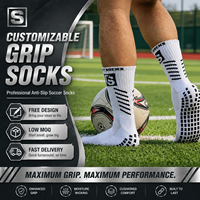 Chaussettes de sport personnalisées avec logo, en Spandex, antidérapantes et respirantes, sur mesure pour l'entraînement de football