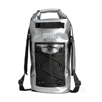 Sac à dos de randonnée imperméable Wellgreen 25L à fermeture roll-top pour les aventures en plein air, sacs étanches pour le rafting gonflable