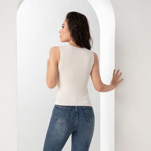 Ropa de Mujer de Moda 2024, Suéter Nuevo, Camiseta sin Mangas para Gimnasio, Top de Tirantes, Chaleco de Punto para Verano - Product Image 5