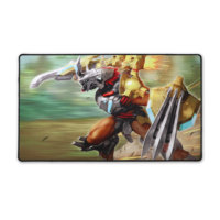 Tapis de souris de jeu imprimé personnalisé Tapis de bureau en caoutchouc néoprène polychrome pour jeux de guerre
