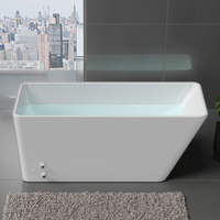 Baignoire autoportante en surface solide de style moderne pour maison et hôtel