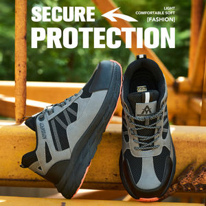 Calzado <span class=keywords><strong>de</strong></span> Seguridad con Puntera <span class=keywords><strong>de</strong></span> Acero, Estilo Deportivo, Corte Bajo, para Trabajo en Fábrica, Anti-Impactos, Unisex, Invierno, Gamuza, Piel, Lona, OEM 2025 - Product Image 1