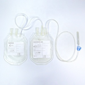 Meilleur sac à sang 250ml 450ml 500ml simple double triple quadruple CPDA avec kit de transfert pour transfusion sanguine - Product Image 2