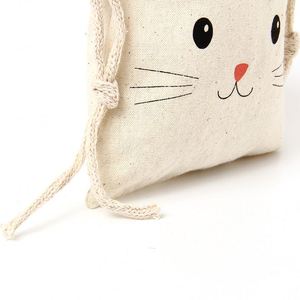 Cotton Bundle Pocket String Cotton <b>Bag</b> Cute Cartoon <b>Canvas</b> <b>Bag</b> Organic Cotton <b>Drawstring</b> <b>Bag</b> - Product Image 3