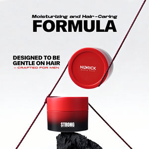 Argile capillaire NIZORICK en gros, produits capillaires pour hommes, cire capillaire, tenue forte, argile capillaire mate professionnelle pour hommes - Product Image 3