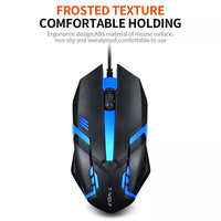 Souris de jeu filaire T-WOLF V1 pas chère, câble USB 1,3 m, 3D, rétroéclairage 7 couleurs, 1000 DPI, pour ordinateur portable, PC, bureau, jeu