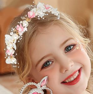 เครื่องประดับผมเจ้าสาวดอกไม้มุกหรูหราสวยงาม ดีไซน์ใหม่ ที่คาดผม-ขายส่ง - Product Image 4