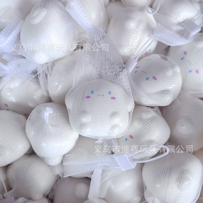 Bolsa de red para perro blanco - 6cm