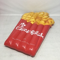 Flotteur gonflable personnalisé pour piscine à frites