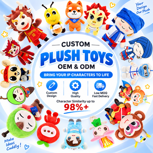 Juguetes de Peluche Personalizados OEM ODM, Mascotas de Animales, Muñecos de Personajes, Llaveros y Almohadas para Regalos de Marcas y Pedidos al por Mayor - Product Image 1