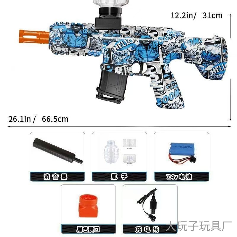 74v mini m416 bottiglia ananas-blu