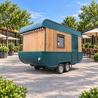 Remorque alimentaire mobile de qualité restaurant, entièrement équipée, style conteneur préfabriqué pour sandwichs, tacos, café et services de traiteur