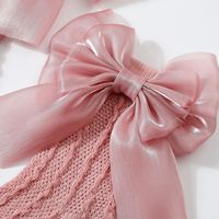 Ensemble chaussettes et bandeau pour bébé style princesse jacquard tricoté antidérapant pour enfants européens et américains, 0-18 mois, cadeau pour bébé