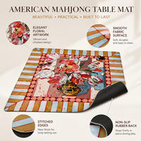 Tapis de mahjong en PVC de haute qualité, antidérapant, imperméable, protection de table pour jeux de mahjong européens et américains, jeux de cartes et de tuiles de poker