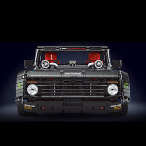 Stampo re 13082S 3728 pz auto 1:8 nero pick-up auto modello tecnico educativo giocattolo Festival regalo - Product Image 5