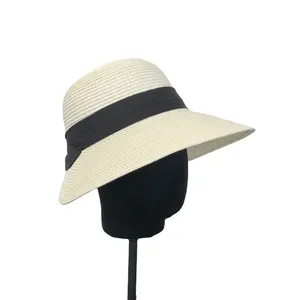 2024 recién llegados moda plegable transpirable viaje máquina de coser novia luffy cuerda mexicana paja Stetson playa sombrero de vaquero
