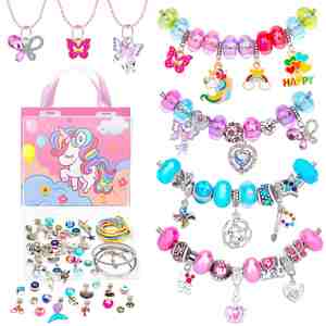 Women's Custom Plastic <b>Beaded</b> <b>Bracelet</b> Set Educational DIY Fantasy Sci-Fi Theme Personalized <b>Name</b> Handbag-Fashionable Trendy - Product Image 1