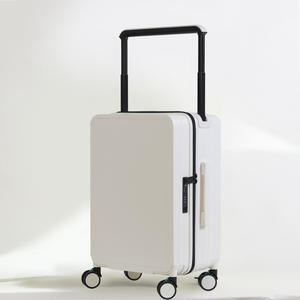 2024 baru desainer kustom LOGO PC lebar troli tas bepergian koper bagasi cangkang keras - Product Image 6