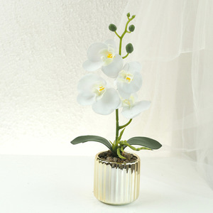 Petites fleurs artificielles décoratives avec VP-FM053 d'ornement <span class=keywords><strong>en</strong></span> <span class=keywords><strong>pot</strong></span> simulé par <span class=keywords><strong>pot</strong></span> <span class=keywords><strong>en</strong></span> céramique - Product Image 3