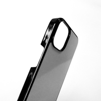 Topjlh Gros Sublimation Blancs Noir En Plastique Sublimation Cas 2D PC TPU avec Tôle Téléphone Cas pour iPhone 14 Série