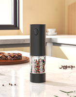 Ensemble moulin à sel et à poivre rechargeable par USB, moulin à sel et à poivre électrique, outils de cuisine avec support de charge