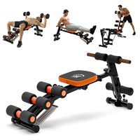 Appareil de fitness pliable mécanique 6-en-1 pour abdominaux, renforcement du tronc et amincissement de la taille, idéal pour la maison et la salle de sport, vente directe usine, OEM